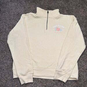 Stone Harbor Cream Quarter-Zip Sweatshirt